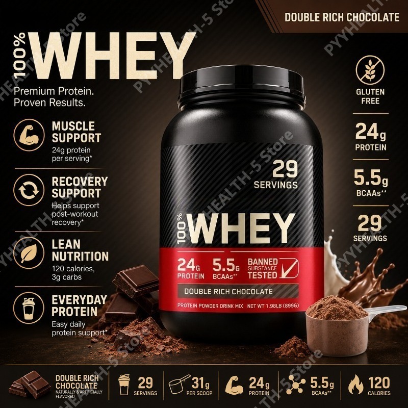 Whey Protein Powder Double Ric - Fitness Nutrition Whey ulasan dan harga