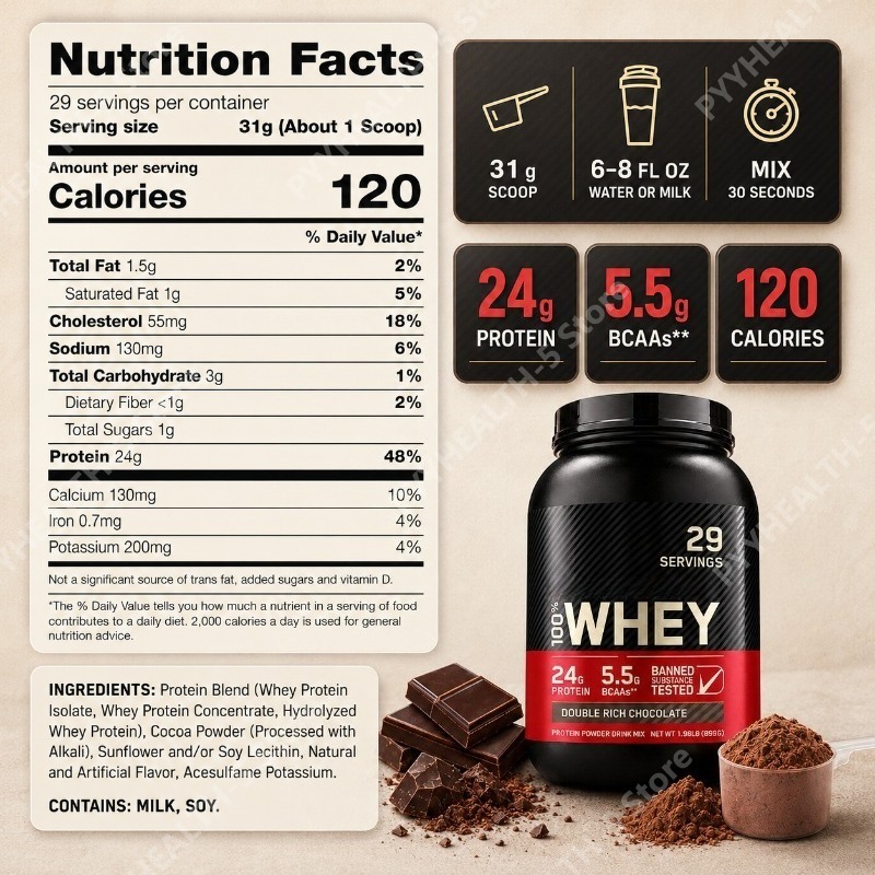 Whey Protein Powder Double Ric - Fitness Nutrition Whey ulasan dan harga