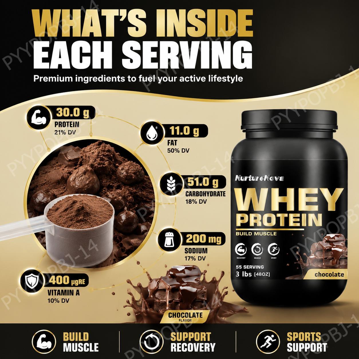 NurtureNova Chocolate Whey Pro - Fitness Nutrition Whey ulasan dan harga