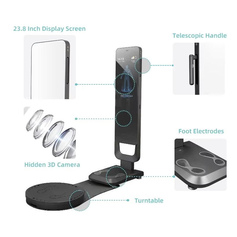 Smart Fitness Mirror Body Scan - Nutrition For Fitness ulasan dan harga