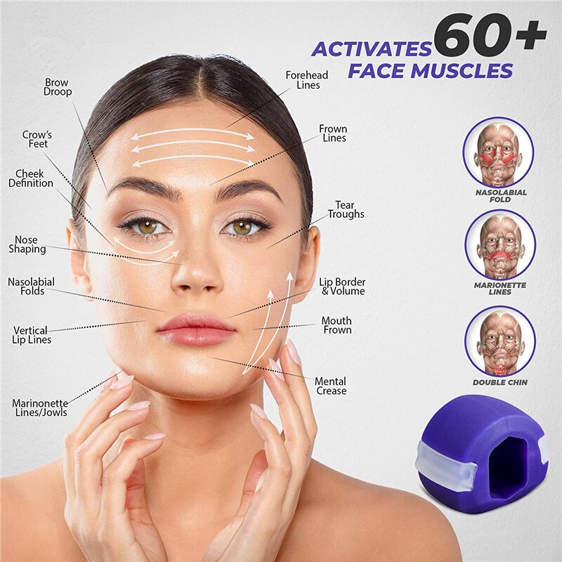 Jawline Exerciser Facial Jaw M - Nutrition For Fitness ulasan dan harga